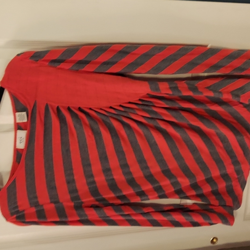 ECI New York Striped Sunburst Pattern Long Sleeve Shirt XL